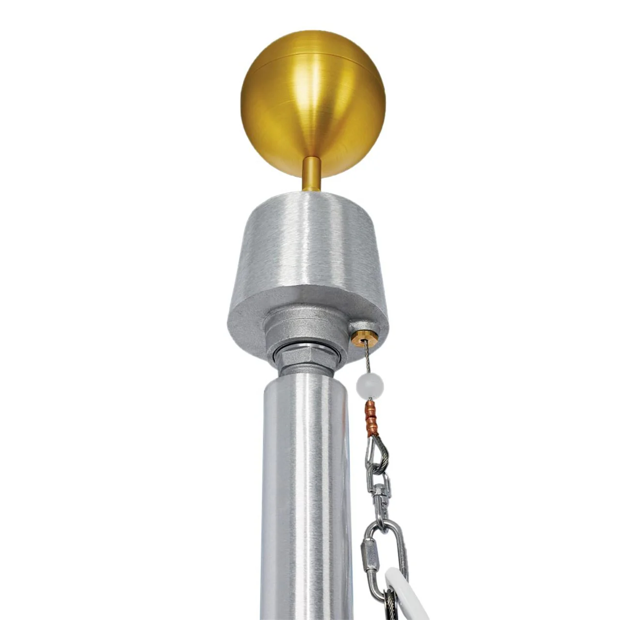Sovereignty Series 30ft Commercial Flagpole - .188in Wall Thickness - 5in Butt Diameter