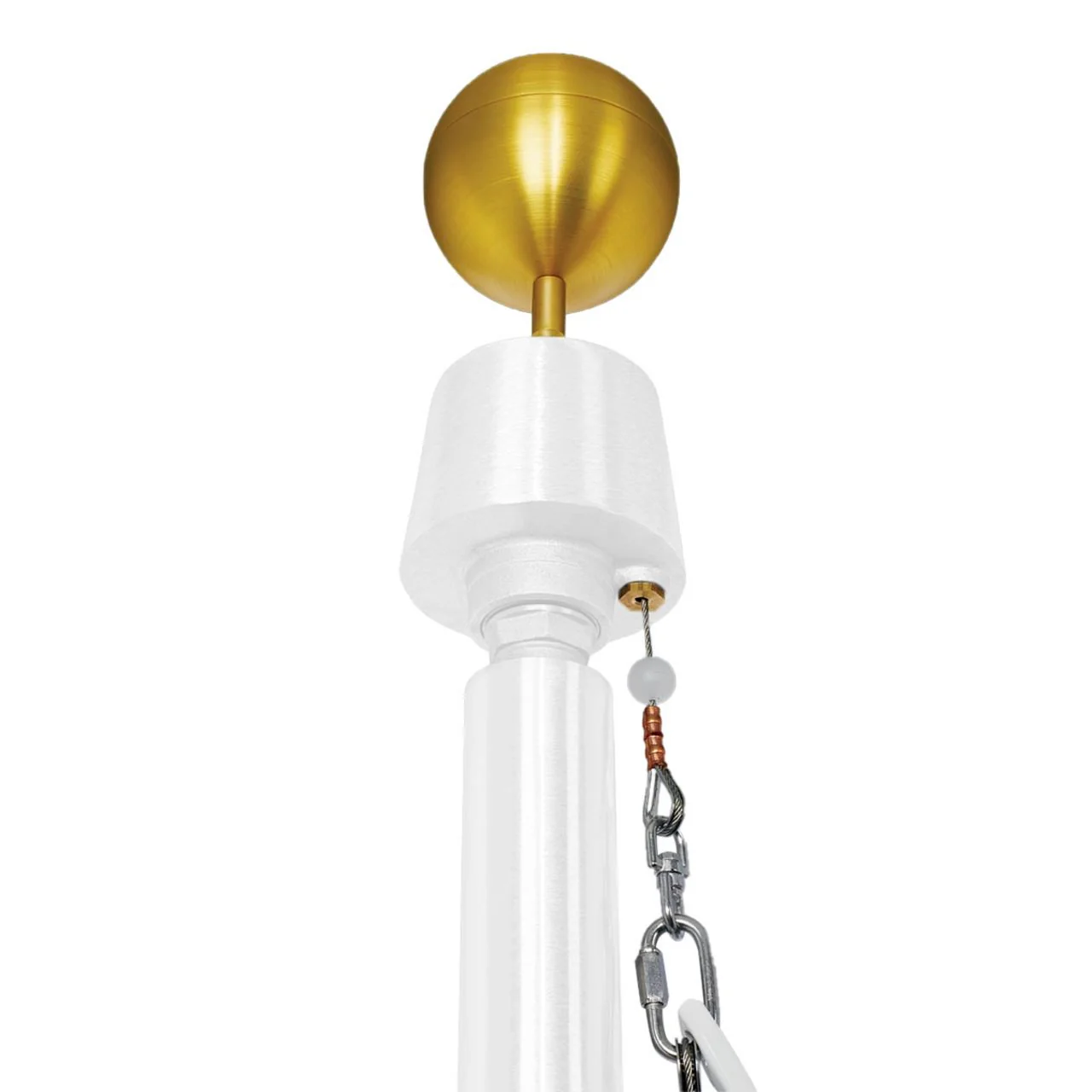 Sovereignty Series 30ft Commercial Flagpole - .188in Wall Thickness - 5in Butt Diameter - Image 8