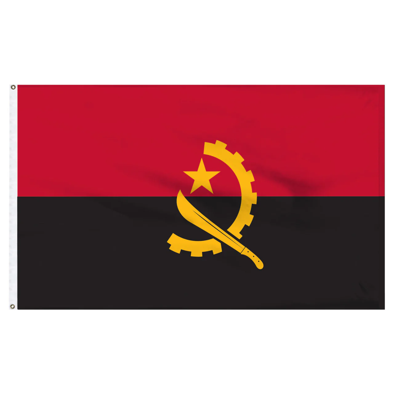 Angola 4ft x 6ft Nylon Flag