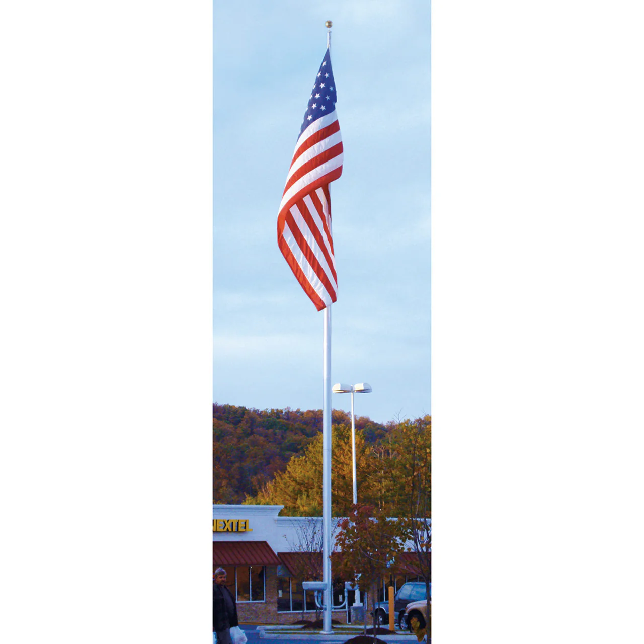 Continental Series 20ft Commercial Flagpole - .125in Wall Thickness - 4in Butt Diameter - Image 7