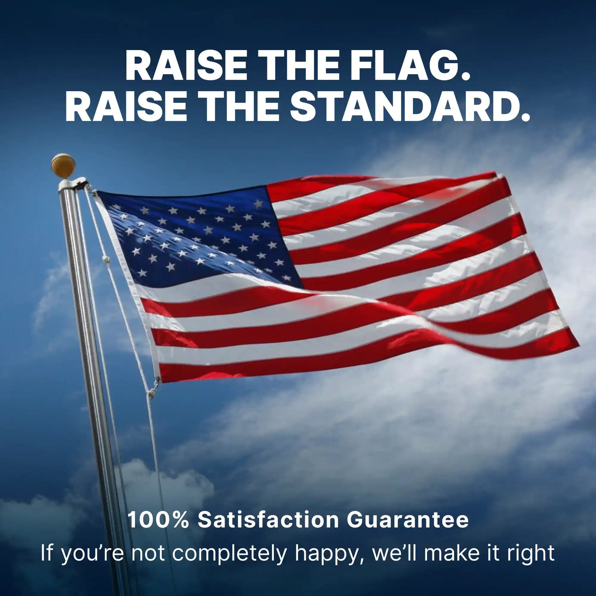 Super Tough 25ft Aluminum Sectional Heavy Duty Residential Flagpole - Satin Finish - Image 10