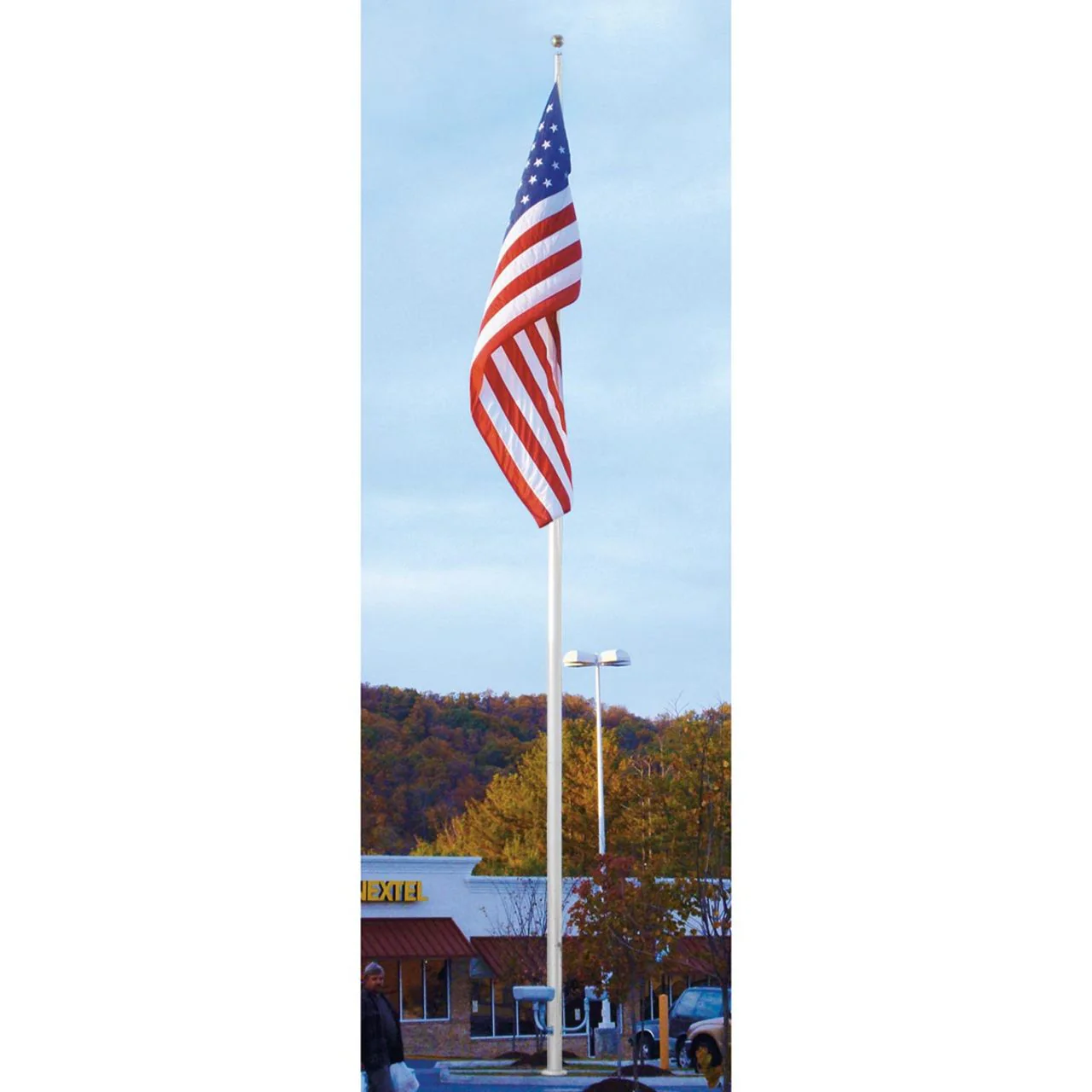 Continental Series 40ft 2 Sections Commercial Flagpole - .156in Wall Thickness - 8in Butt Diameter - Image 7