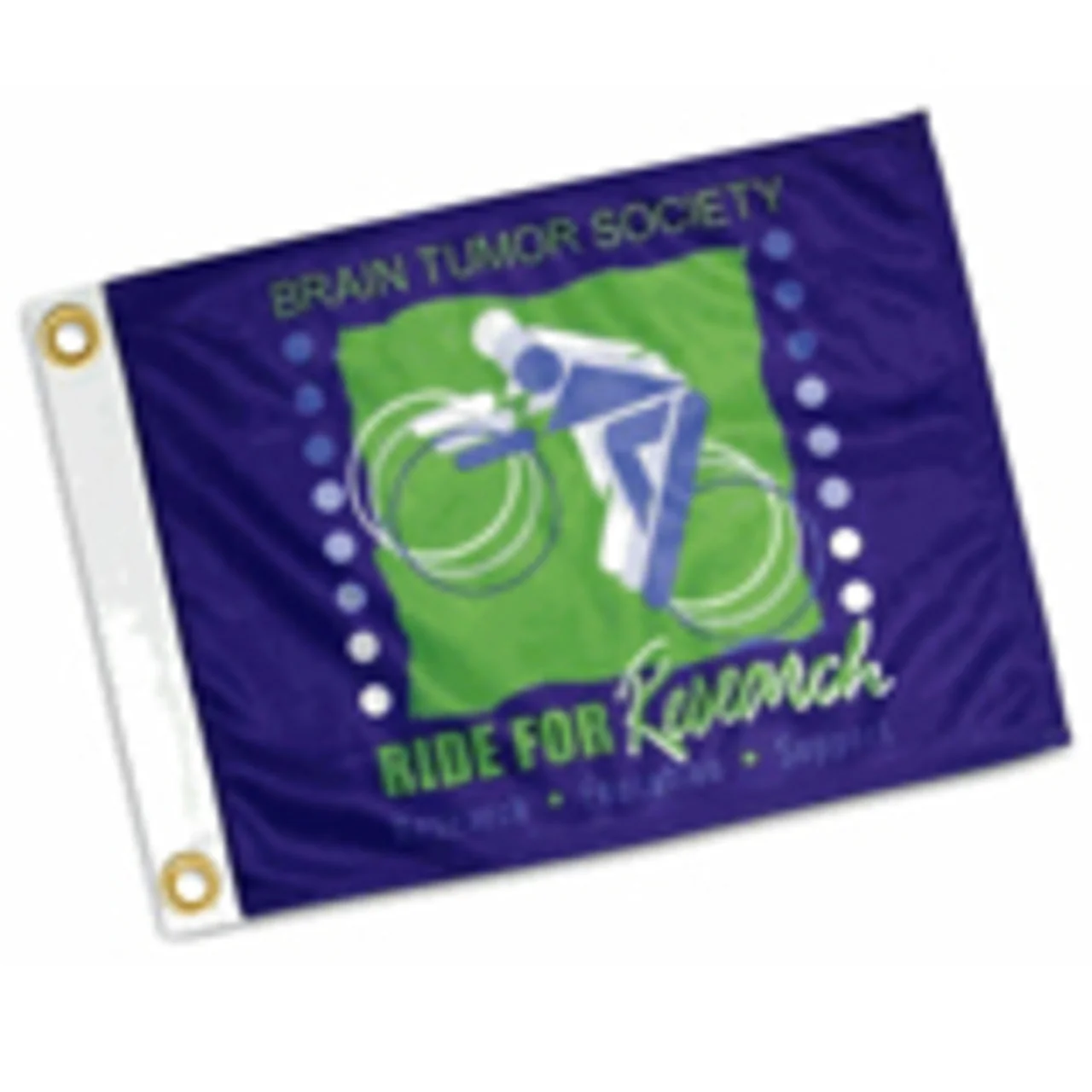Custom Flag - 16x24in Super Knit Polyester. 5-Color. Single Sided