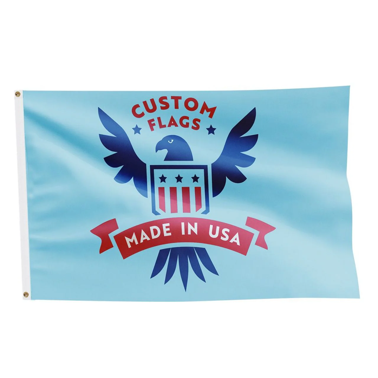 Custom Single Reverse 6ft x 10ft Knit Polyester Flag