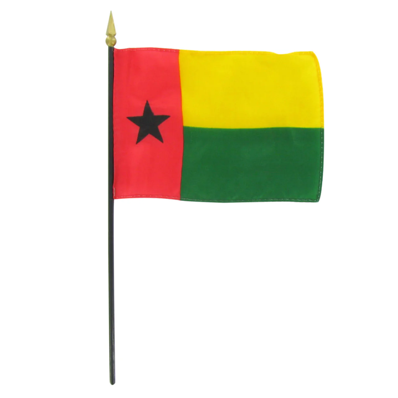 Guinea-Bissau 4" x 6" Stick Flag