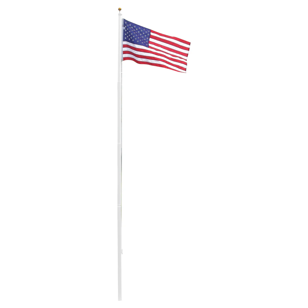Super Tough 20ft Heavy Duty Aluminum Sectional Residential Flagpole Kit - Image 11