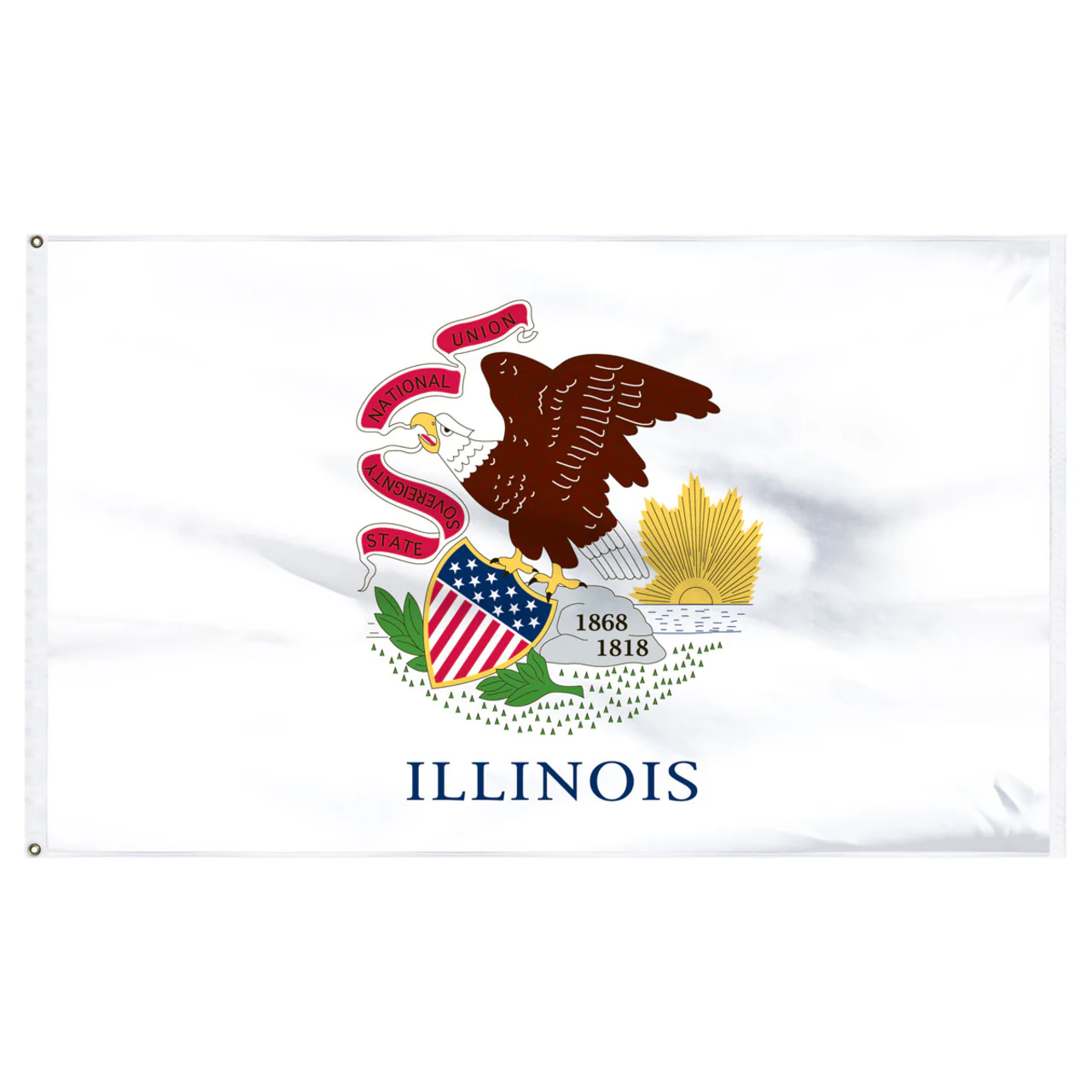 Illinois Flag 4 x 6 Feet Nylon