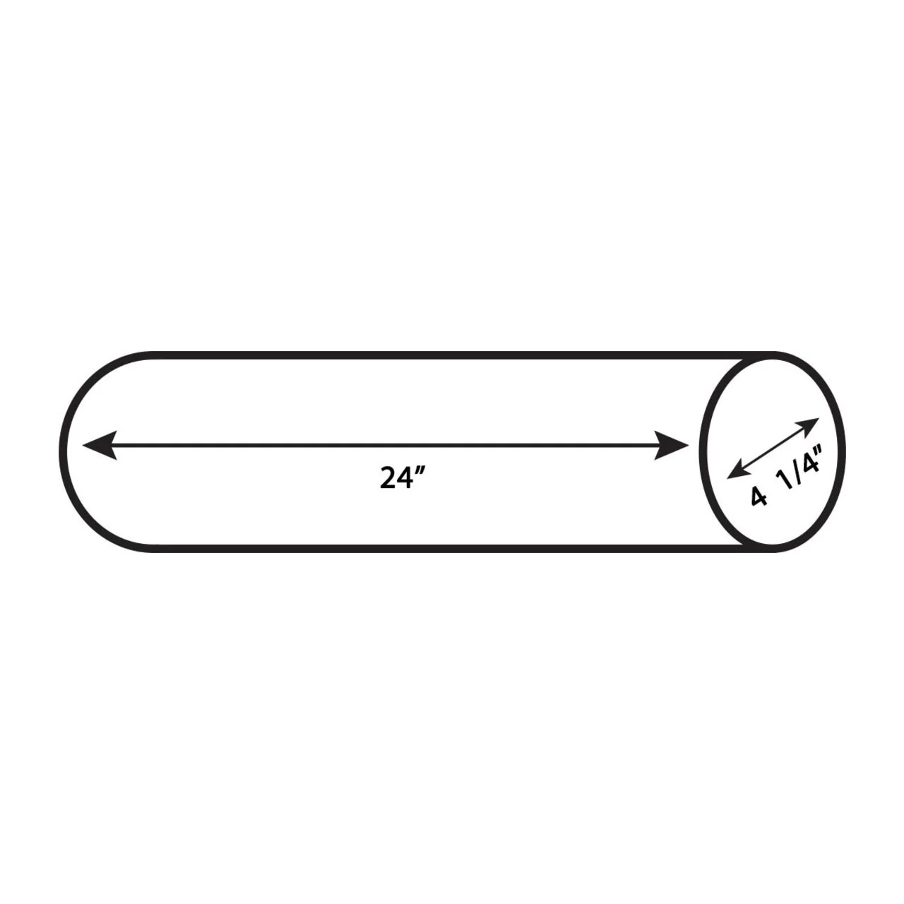 PVC Black Foundation Sleeve 3" - 3 1/2" - 24" Long - Image 2