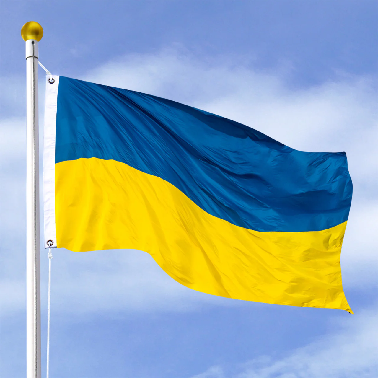 Ukraine Flag 3ft x 5ft Sewn Oxford Polyester - Image 2