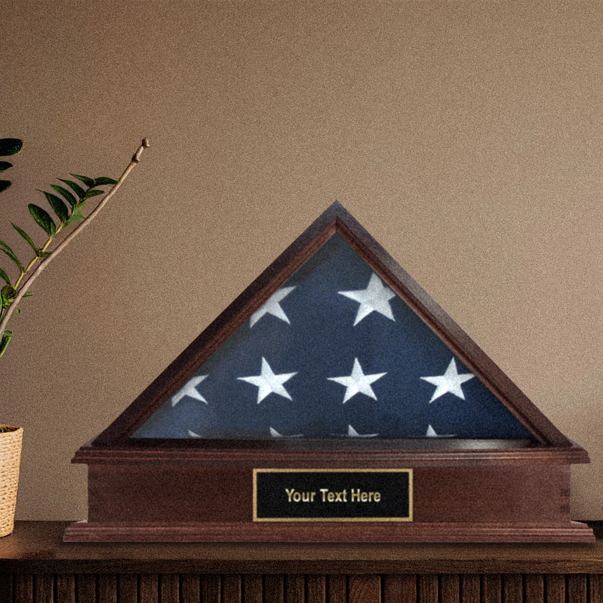 Roosevelt Burial Flag Display Case & Pedestal  for 5' x 9.5' Flag - Image 27