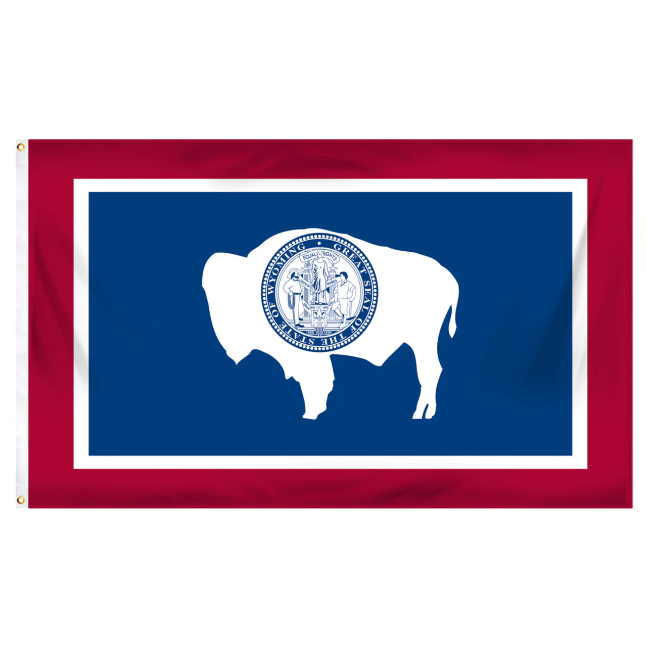 Wyoming 5ft x 8ft Spun Heavy Duty Polyester Flag